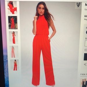 LuLus Red Jumpsuit